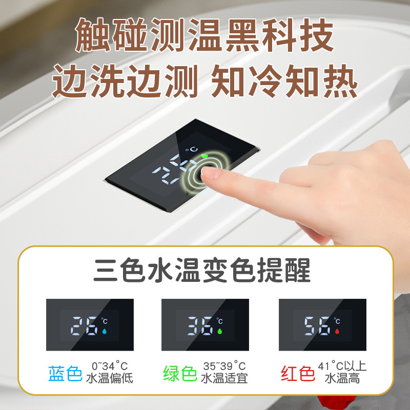 Baño de pies plegable sobre pantorrilla portátil nuevo tipo con cubierta de aislamiento térmico hogar baño de pies dormitorio baño de pies bañera de pies