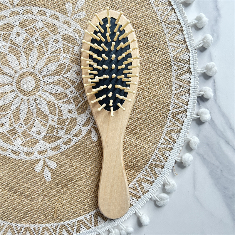 Bolsa de aire loto peine de madera cojín de aire masaje peine peluquería pelo liso maquillaje peine hogar boutique hemu peine placa grande peine