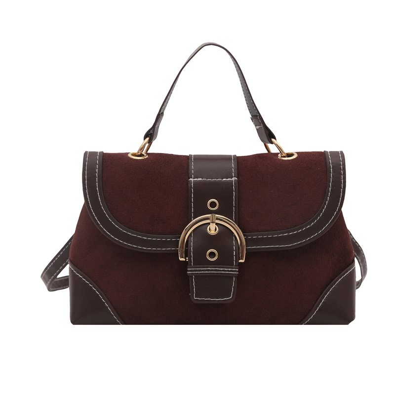 Bolso de veludo de mujer otoño invierno retro 2025 nueva moda transfronteriza bolso pequeño de moda bolsa al por mayor