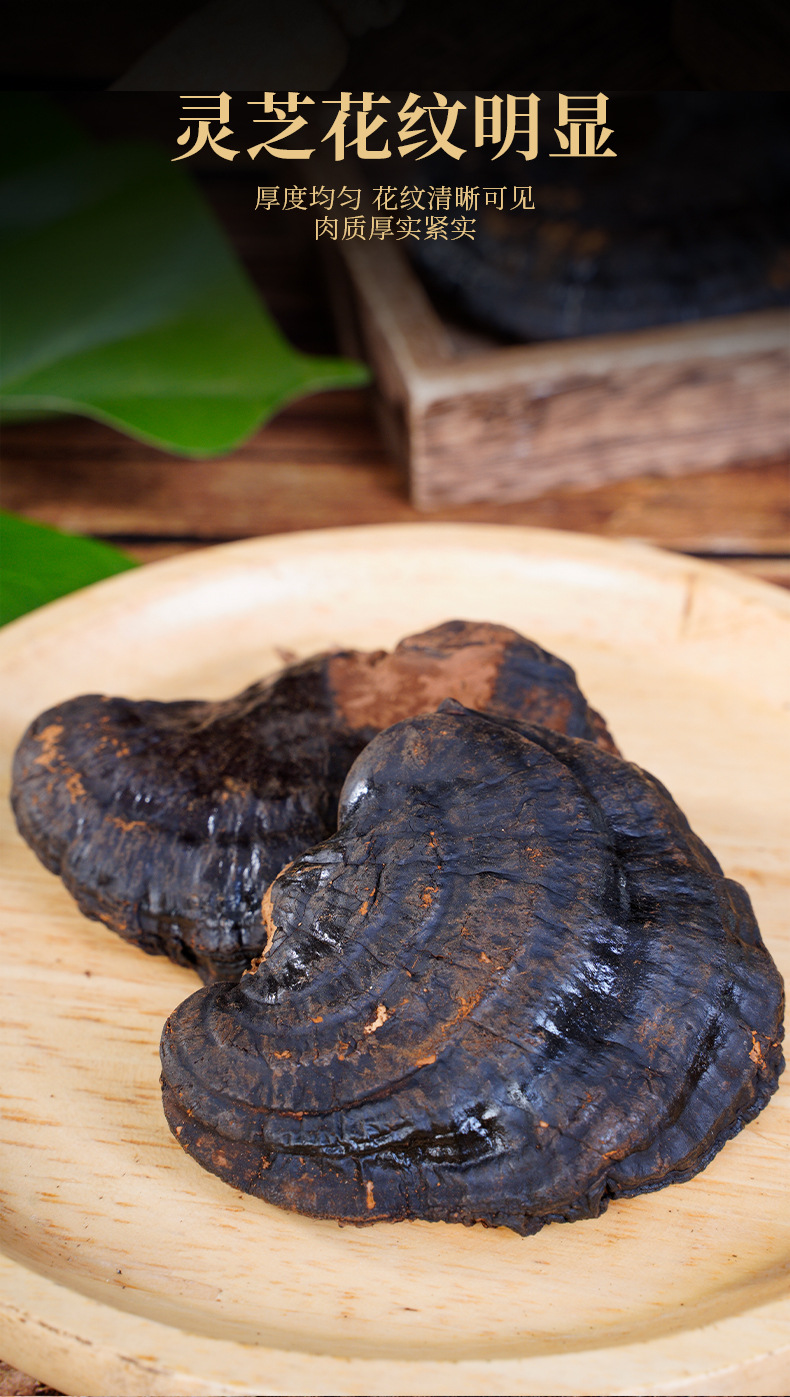 Organic Changbai Mountain Reishi Mushroom Whole Dried 25g Bag for Soup and Wine Soaking key features