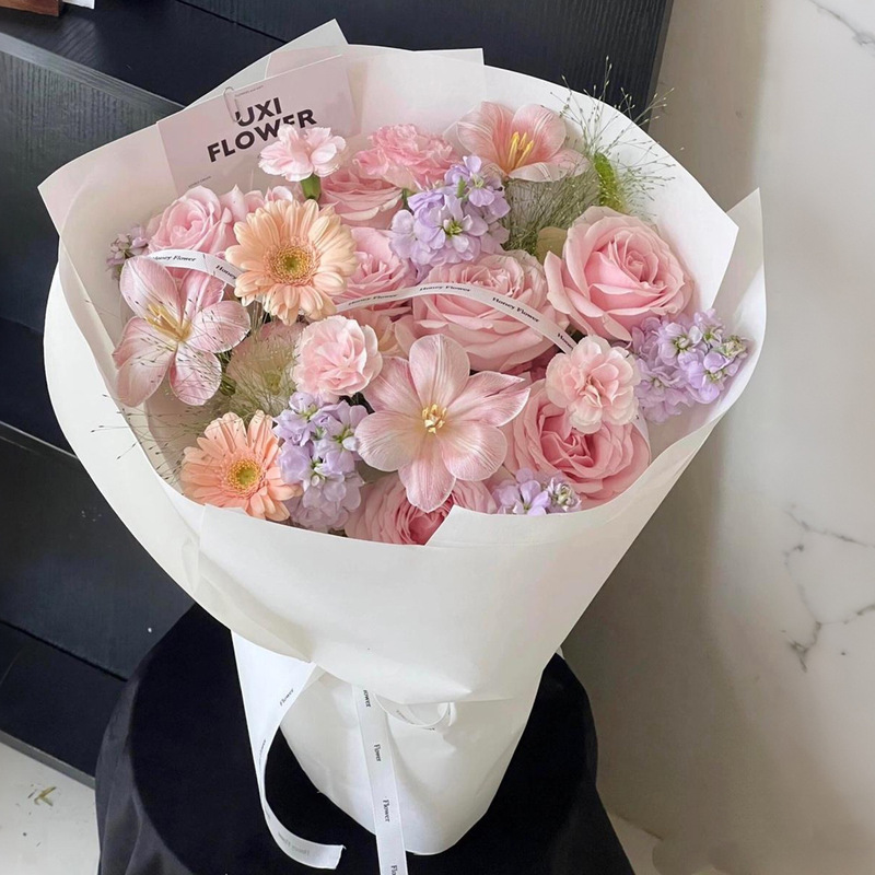 玫瑰永生花束七夕送女友高级感花束温柔仿真香皂花束混搭玫瑰花束|undefined