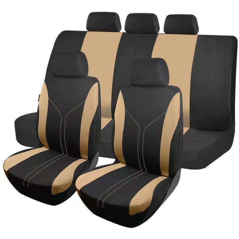 Meike Duo Cross-Border Foreign Trade Export Type Y-Shaped Crimped Waistline Universal Car Seat Cover Southeast Asia Europe and America Temu
