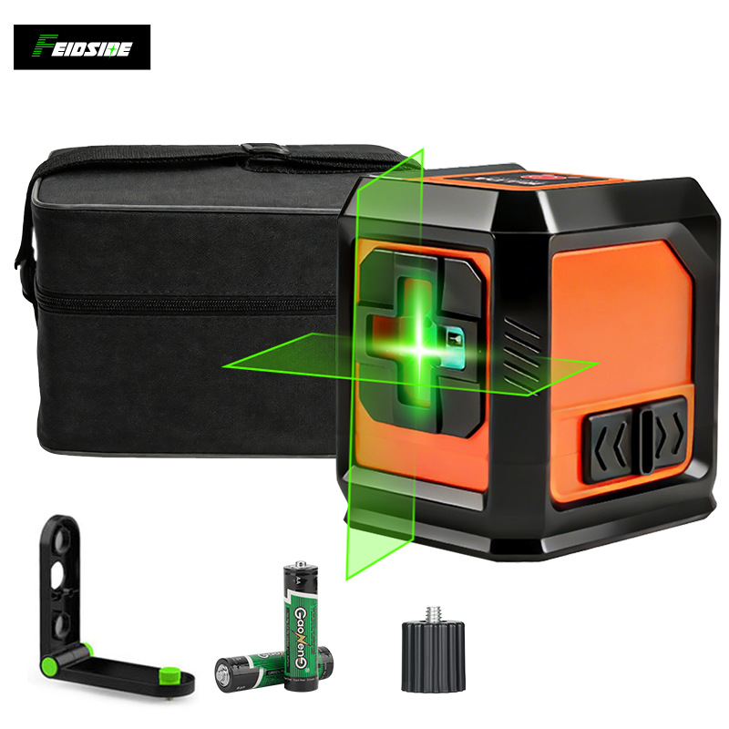Transfronterizo de dos líneas nivel verde mini láser lanzador de línea de alta precisión luz intensa línea delgada máquina de línea automática