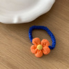 Cute hair rope, case, hair accessory, flowered, Japanese and Korean