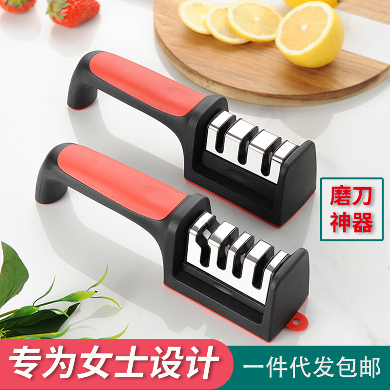 Afilador de cuchillos multifuncional de mano para cuchillos y tijeras nuevo modelo popular venta al por mayor