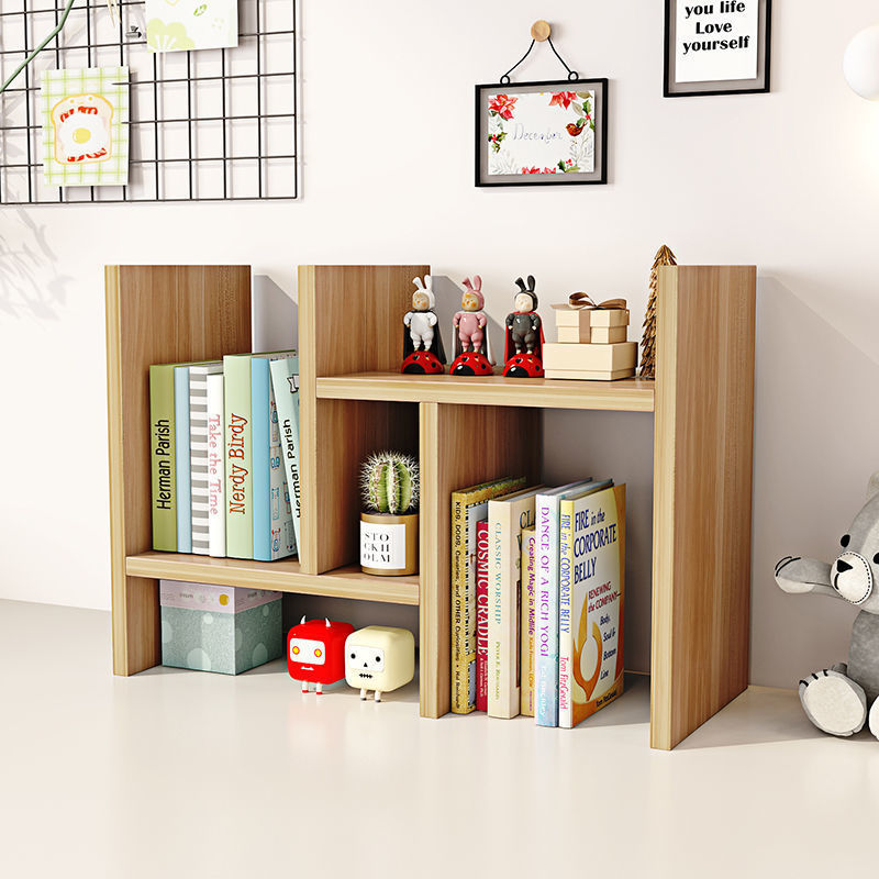 Bookshelf Desktop Simple Desk Storage Rack Children's Combination Book Desktop Student Dormitory Small Bookshelf Simple and Modern