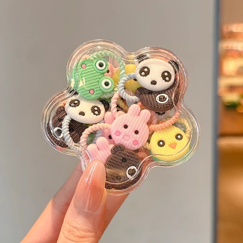 Cuerda para el cabello pequeña de color, cuerda para la cabeza, linda cuerda para el cabello de cola de caballo para niños, niña bebé, alta elasticidad, sin dañar el cabello, tocado de banda de goma