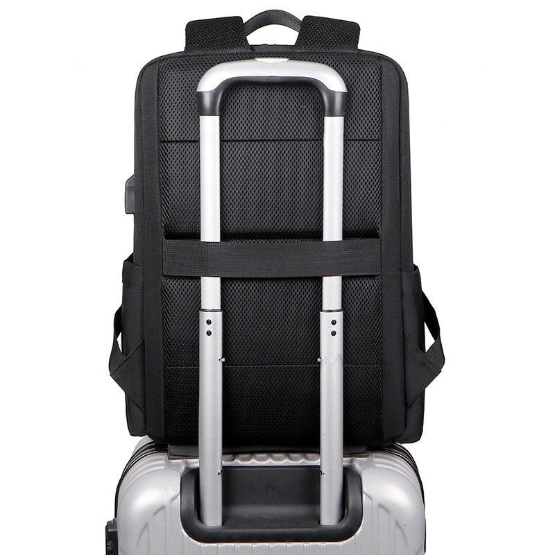 Mochila recargable usb para hombre de viaje de negocios de gran capacidad Mochila para computadora Oxford salvaje al aire libre Mochila para estudiantes