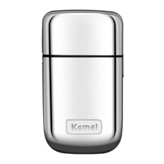 KM-TX1Kemei/Kemei Metal Body Electric Shaver with Gold and Silver USB Charging Rechargeable Kemei Shaver
