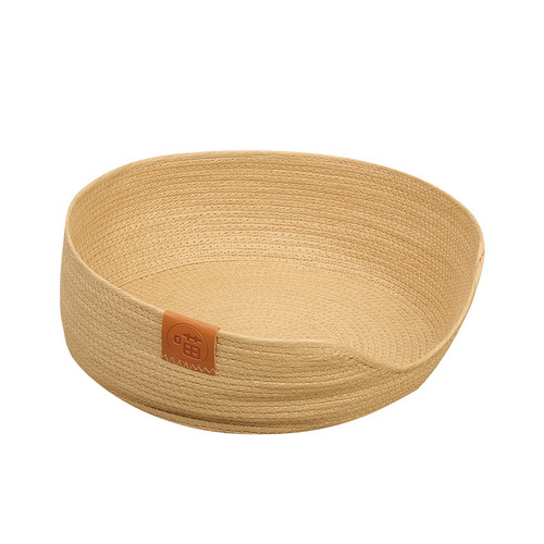 [Factory] Wholesale New Japanese Cat Nest Long Fur Pet Bed Round Pet Bed Cushion Deep Sleep Warm Dog Bed