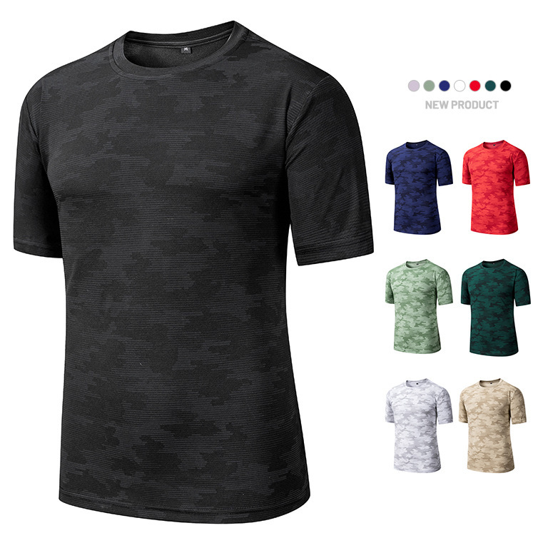 Cross-Border Clothing Hot-Selling Items Men's Polo Shirts European and American Sizes Outdoor Casual Fitness Short-Sleeve Cool Quick-Dry Aliexpress Plus Size