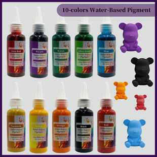 10 �N�ɫ 50 ����ˮ��ʯ��ˮ��ɫ�{�ֹ� DIY����ɫ��ʯ��ɫ��