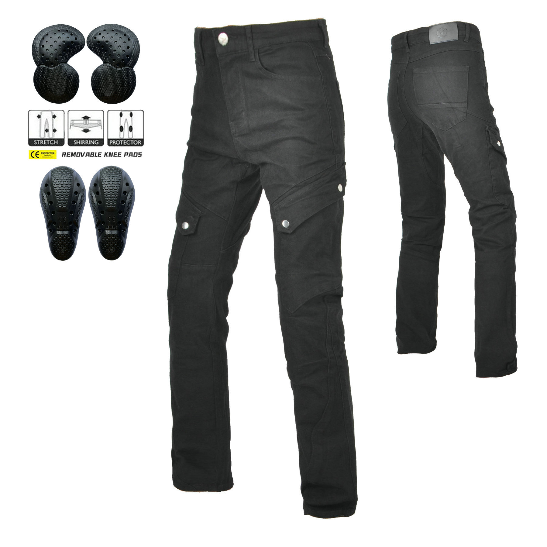 VOLERO motocicleta jeans hombres casual ejército verde motocicleta resistente a la caída pantalones de montar fuera de carretera pantalones de overoles americanos