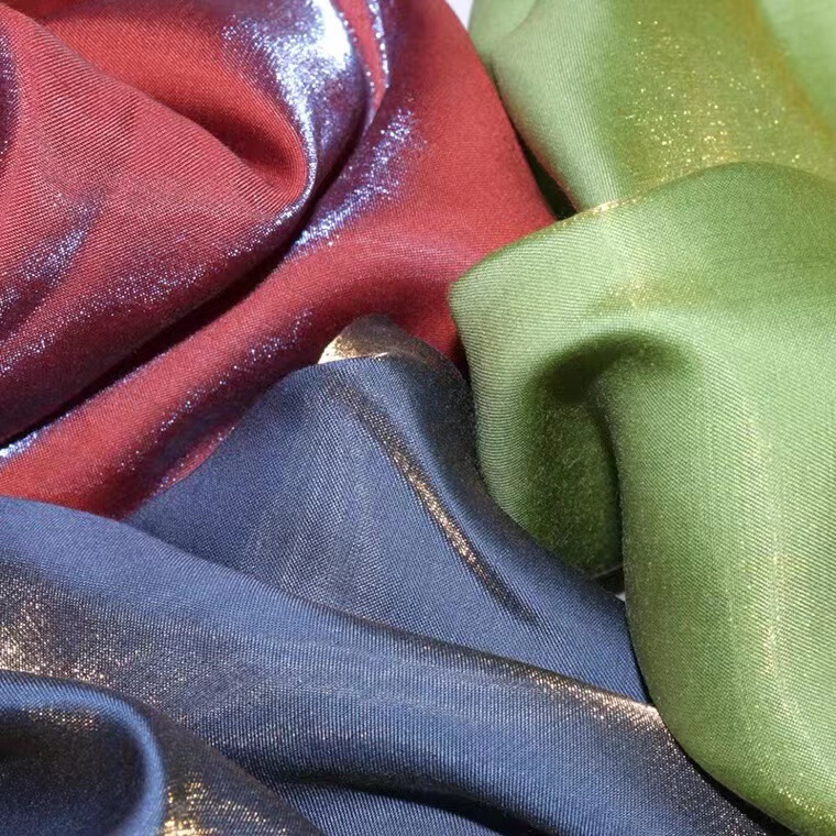 Glow Cotton Glitter Cotton Fabric Satin Soft Draping Pervious Hanfu Dress Dress Hair Band Wedding Dress Fabric
