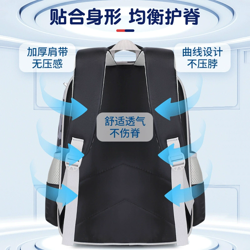 Backpack, set for elementary school students, school bag, 3-6 years, 3D