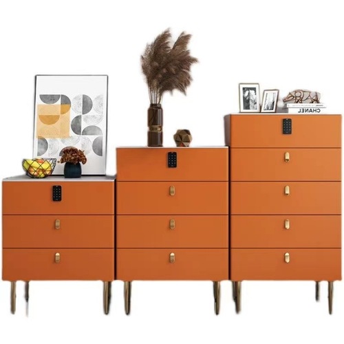 Customized three-four-five-drawer cabinet combination drawer cabinet bedroom storage cabinet living room simple modern drawer cabinet wall storage cabinet