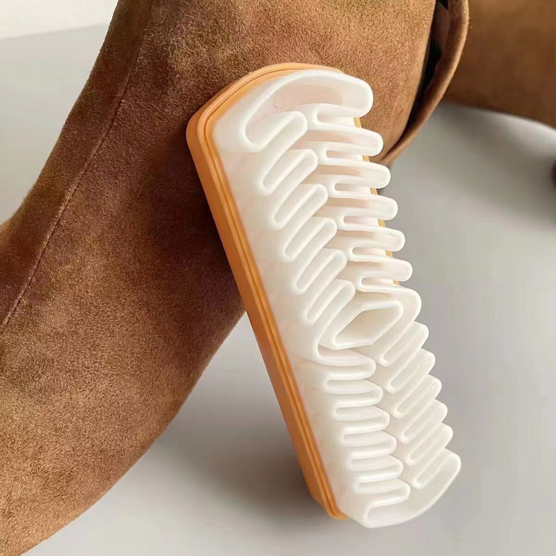 ベルベットの靴ブラシスエードのベルベットの清潔な靴ブラシの毛皮の消しゴムの靴磨き専用の靴磨きブラシ|undefined