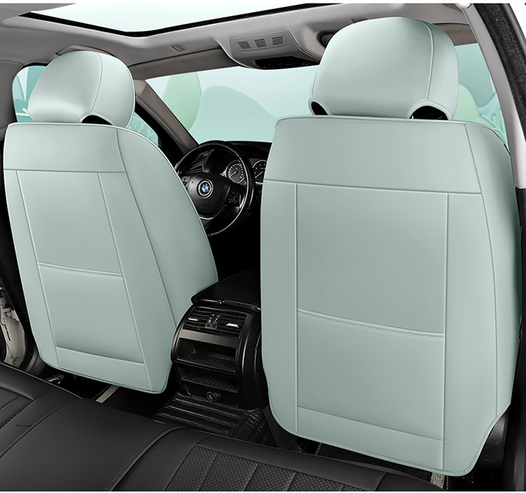 Car Seat Cushion Full Surround Leather New Model Car Seat Cover Universal for All Seasons Five-Seater Leather Special Seat Cushion Cover