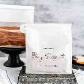 R491450克吐司包装袋烘焙手工切片面包饼干铁丝卷边棉纸透明自封