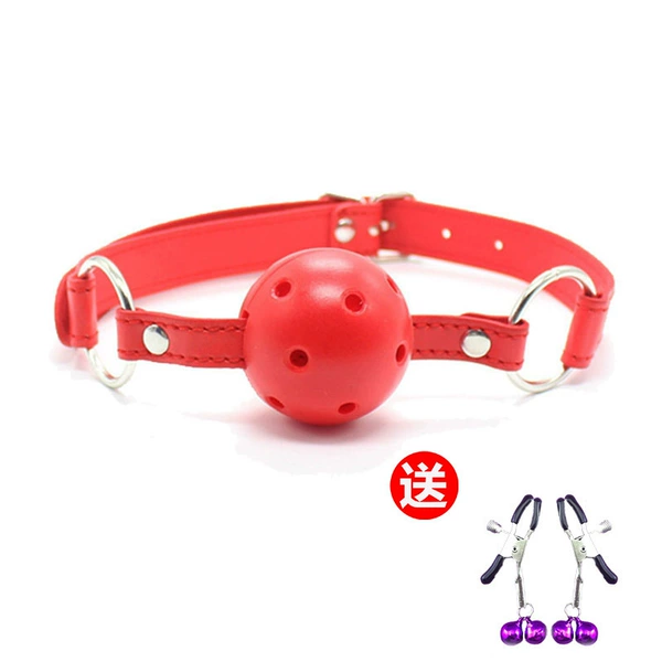Red mouthball+1 pair of breast clips