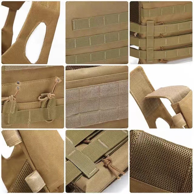 Chaleco táctico JPC chaleco de combate ligero camuflaje al aire libre multifuncional chaleco de entrenamiento MOLLE bolso al por mayor para hombres