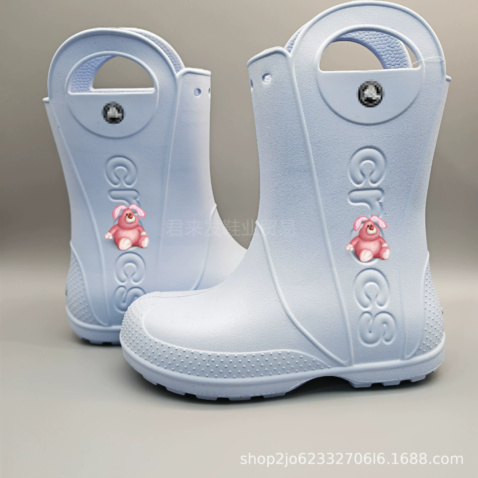 2024 новые детские сапоги дождя средняя трубка дождевая обувь водонепроницаемая нескользящая мягкая подошва детская обувь на открытом воздухе мужская и женская детская обувь