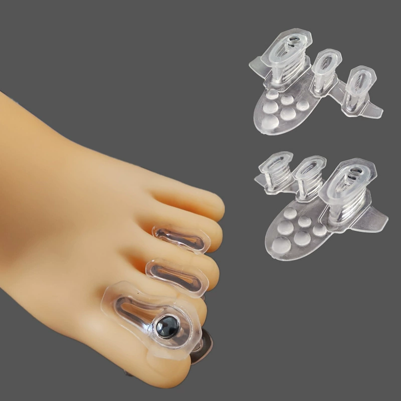 Новый запатентованный магнитный разделитель пальцев ног Закаленный магнитный вальгус Hallux