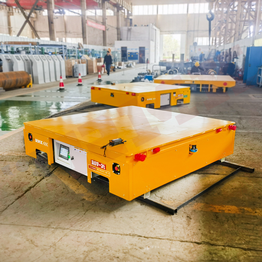 轨道电动平车 导轨转弯移行搬运车 环形轨道S弯电动平板运输车