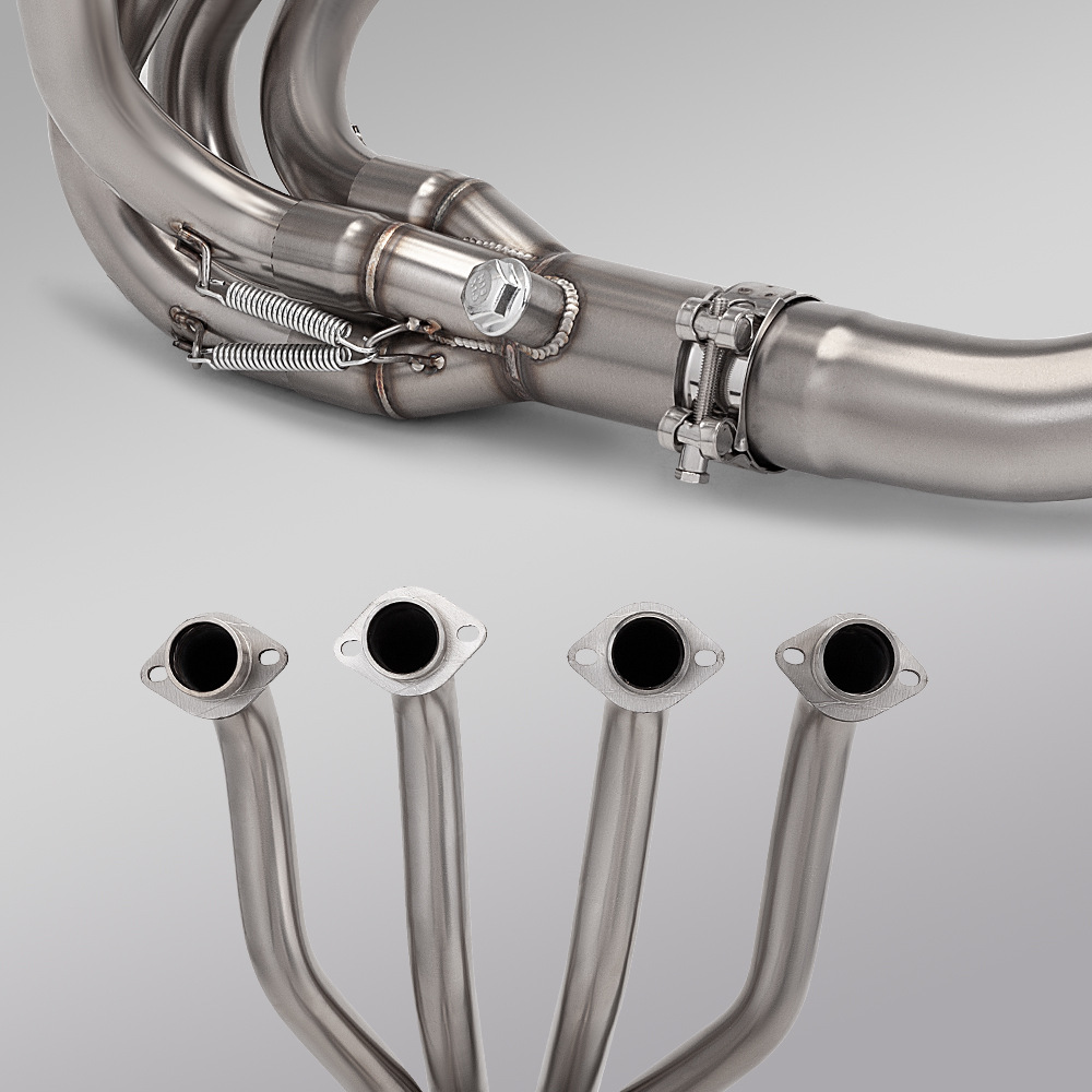Motorcycle Exhaust Pipe Zhang Xue 500Rr Original Caliber Front and Rear Muffler Set Non-Destructive Installation