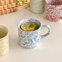 コーヒーカップマグカップ大衆デザイン感カップinsオフィスカップ陶磁器高颜値家庭用カップ