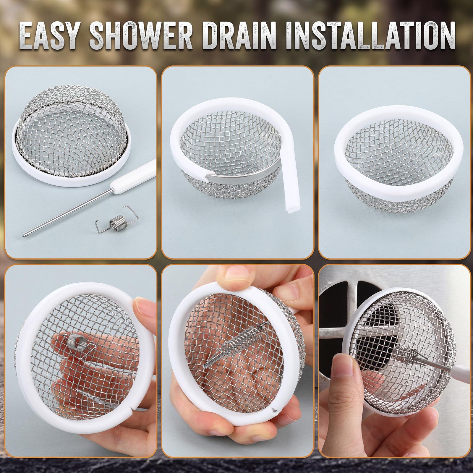 Stainless Steel RV Mosquito Screen with Adhesive Strip Set Flying Insect Screen RV