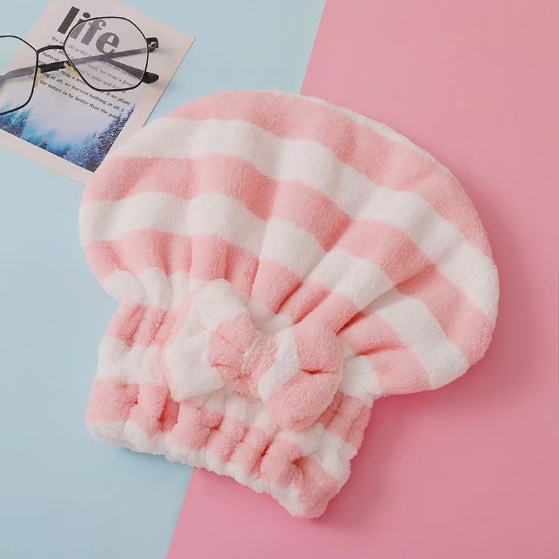 Cabello seco gorro de princesa fuerte absorción bolsa de agua toallitas de cabello largo sombrero de baño de cabello seco rápido grueso toallas de cabello seco lindas toallas de limpieza