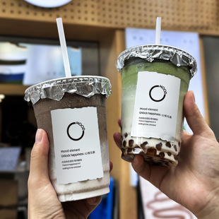 Ins Simple Coffee Milk Tea Cup Sticker Wholesale Take-away Packed Drinks Decorative Cup Sticker Sticker Printed Logo