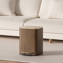 客厅垃圾桶家用中式带盖厨房大容量卧室轻奢脚踏式办公室大号