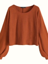 W 32823 V-neck Casual Long Sleeve Top V�����г�������