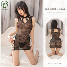 欲之诱惑性感蕾丝连衣裙纯欲火辣少妇旗袍情趣内衣连体床上情趣女