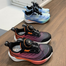 批发一件代发2025秋季新款男童时尚旋转扣运动鞋中大学生跑步鞋