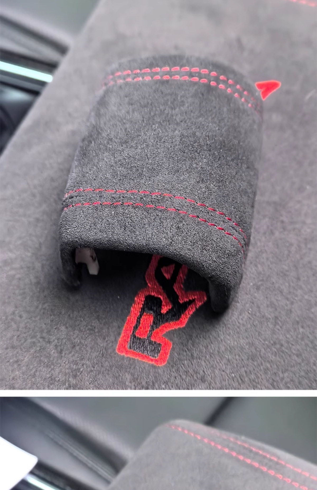 22-25 Raptor Gear Shift Knob Cover Suitable for Ford F-150 Suede Gear Shift Cover Interior Modification