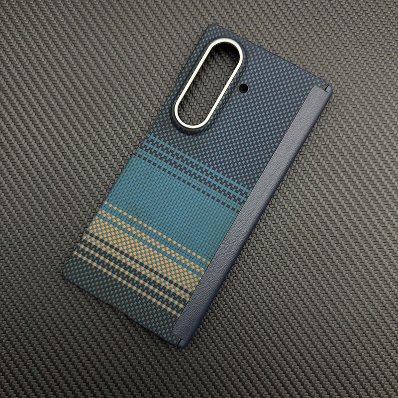 Samsung zfold7 磁気ケブラー アラミド繊維素材の浮き編みプロセス携帯電話ケース磁気吸引に適しています。|undefined