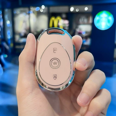 Car key bag | W260 New Emma Bubble AM - electric-vehicle-j-smart-3-key-pink-single-shell