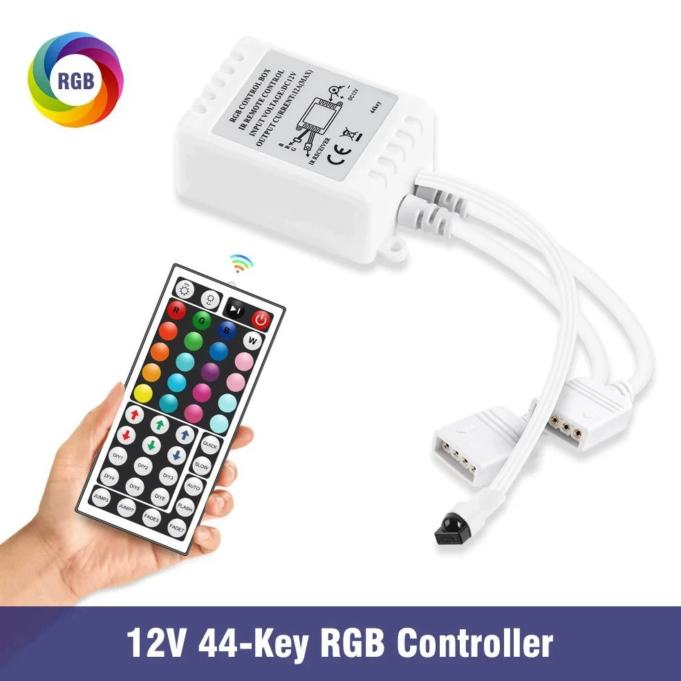 Wireless controller, colorful LED smart light strip, 44 keys