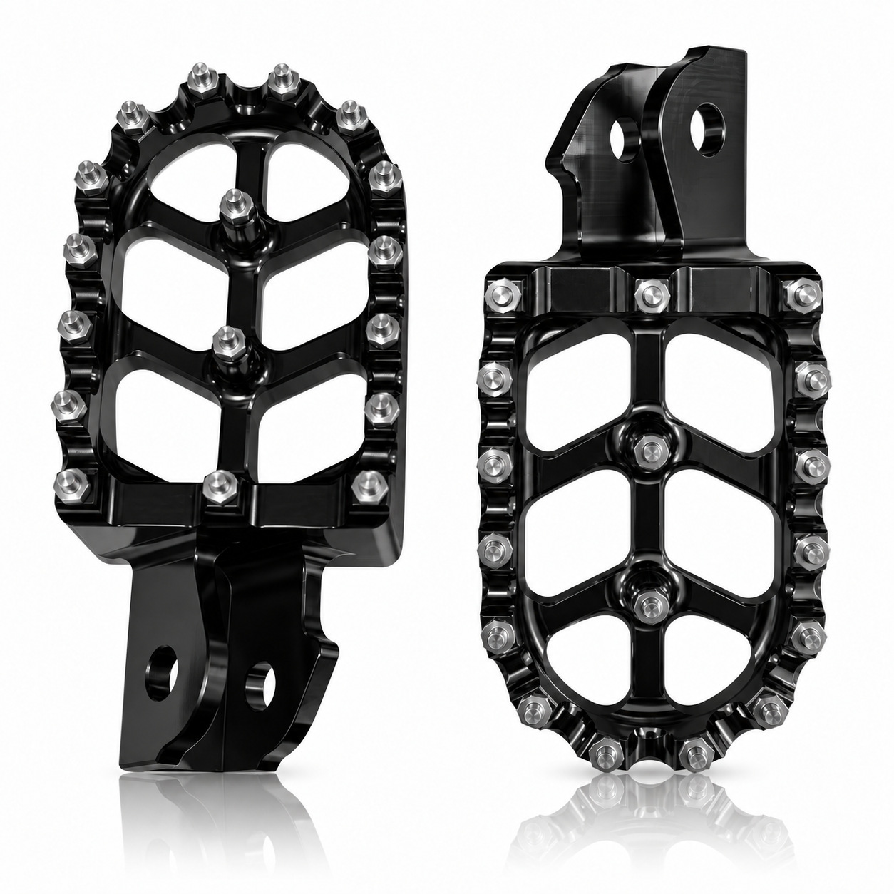 Suitable for off-road motorcycle modification, SURRON aluminum alloy footrests with studs, CNC-machined, exclusively for cross-border sales