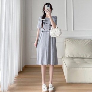 8623#(Real Shot) Summer New Modal Breastfeeding dress