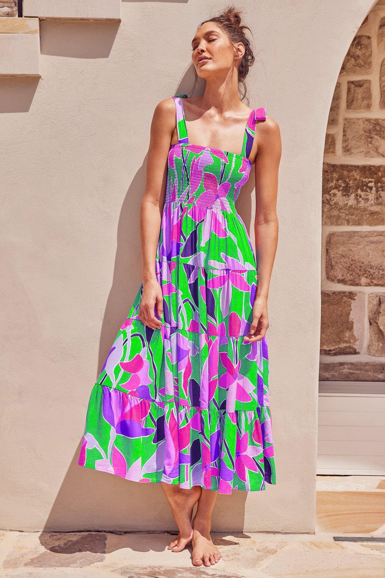 259g Weight Maxi Long Dress Dress Length Type Sleeveless Sleeve Length Regular Dress Dresses Type Regular Sleeve Sleeve Type Polyester Fabric Type High Waist Waist Line Daily Occasion Strap Neckline Regular Fit Fit Type Printing, Polka Dots Pattern Summer, Spring Season Women's Gender Elegant Style Wholesale Women's Elegant Printing Polka Dots Daily Strap Sleeveless Regular Dress 60