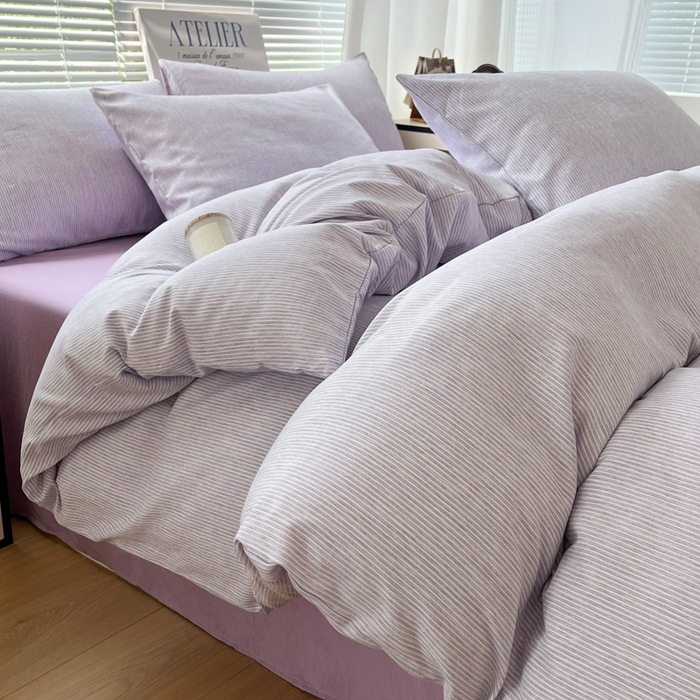Cama de cuatro piezas de algodón 2025, nueva sábanas de algodón, colcha de cama, cama de cama, dormitorio de estudiantes, tres piezas