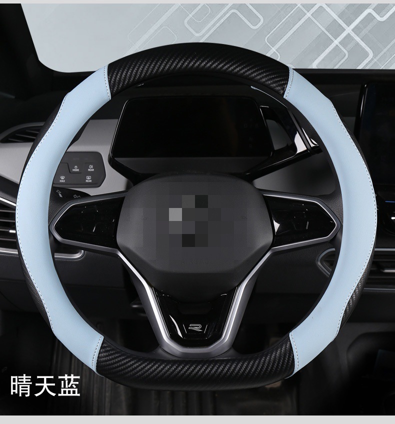Foreign trade explosion car steering wheel cover universal four seasons leather handle cover non-slip car supplies car handle cover