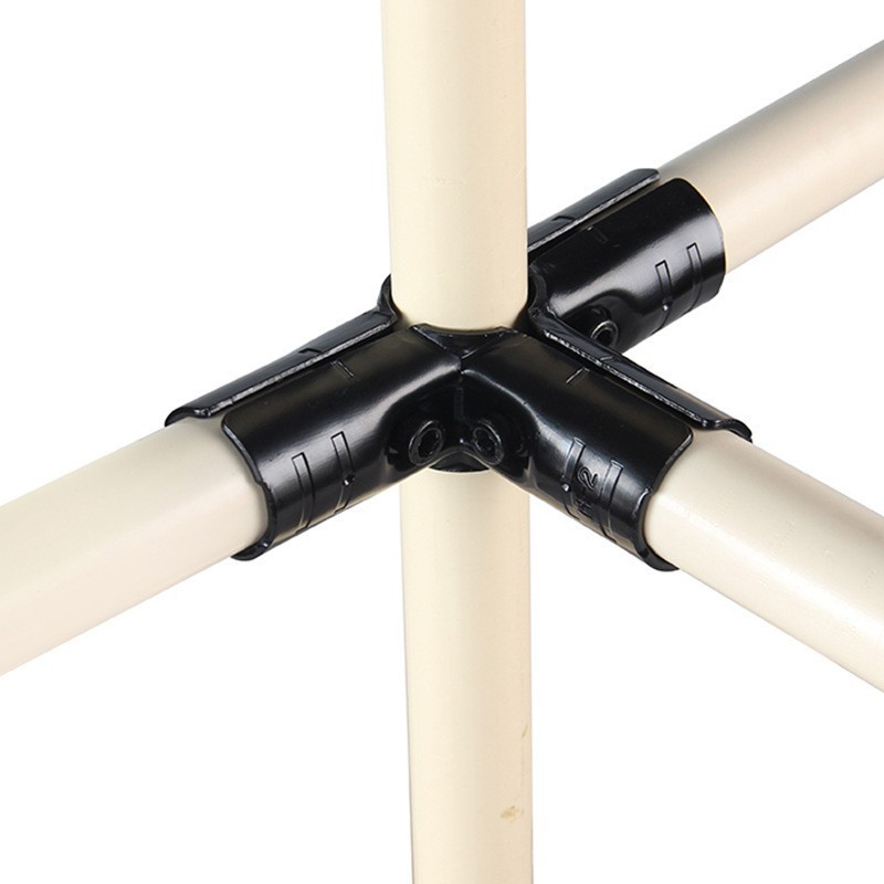 现货批发28mm线棒接头 精益管周转车配件 复合管工作台金属连接件