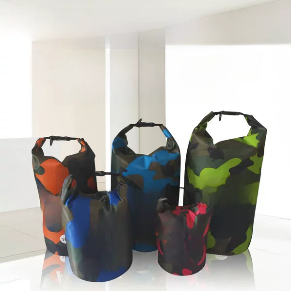 Cross-border hot-selling camouflage drifting waterproof bag shoulder waterproof bucket bag lightweight swimming upstream bag a large number of in stock