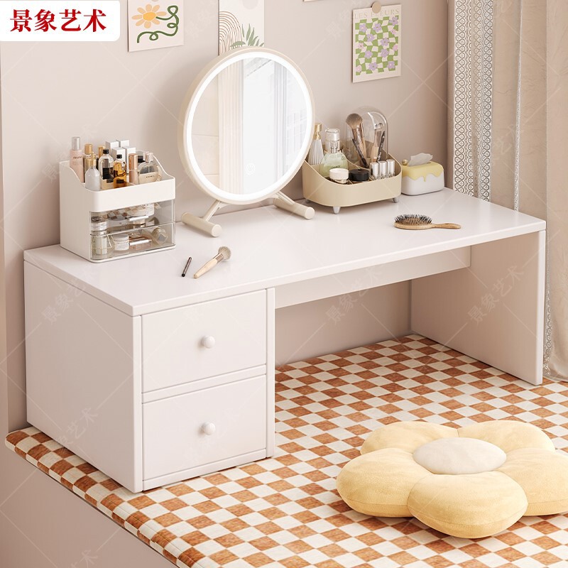 Dressing Table Small Internet Celebrity Bay Window Tatami Small Coffee Table Bedroom Bedside Sitting Low Table INS Makeup Table
