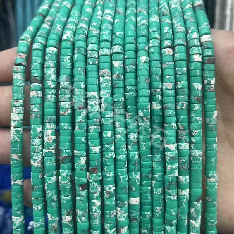 2*4mm天然石管珠隔片散珠玉髓青金水晶圆柱隔珠diy饰品配件批发|undefined